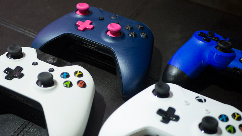 Bottom right is the original Xbox One controller.